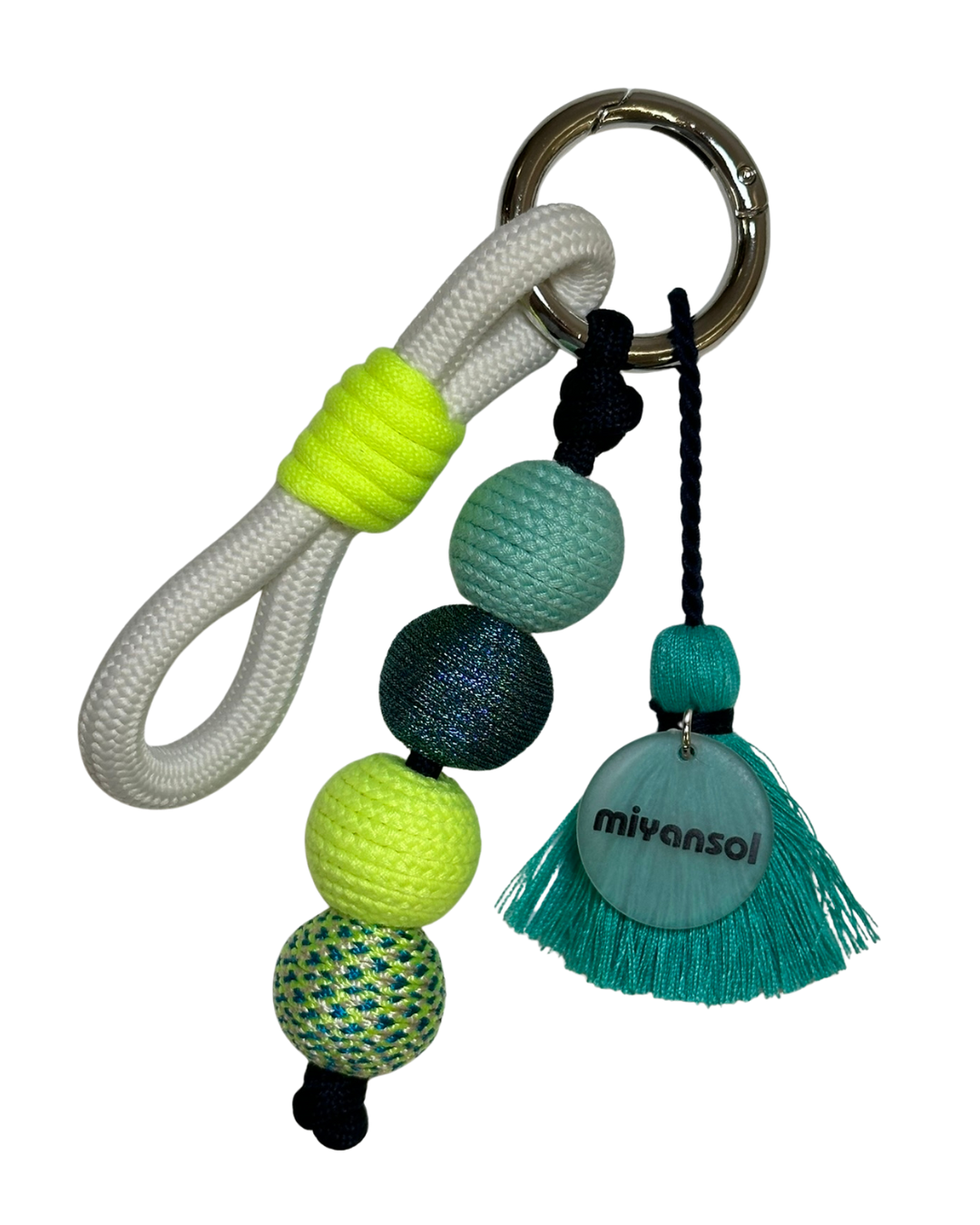 Woven Bead Bag Charm