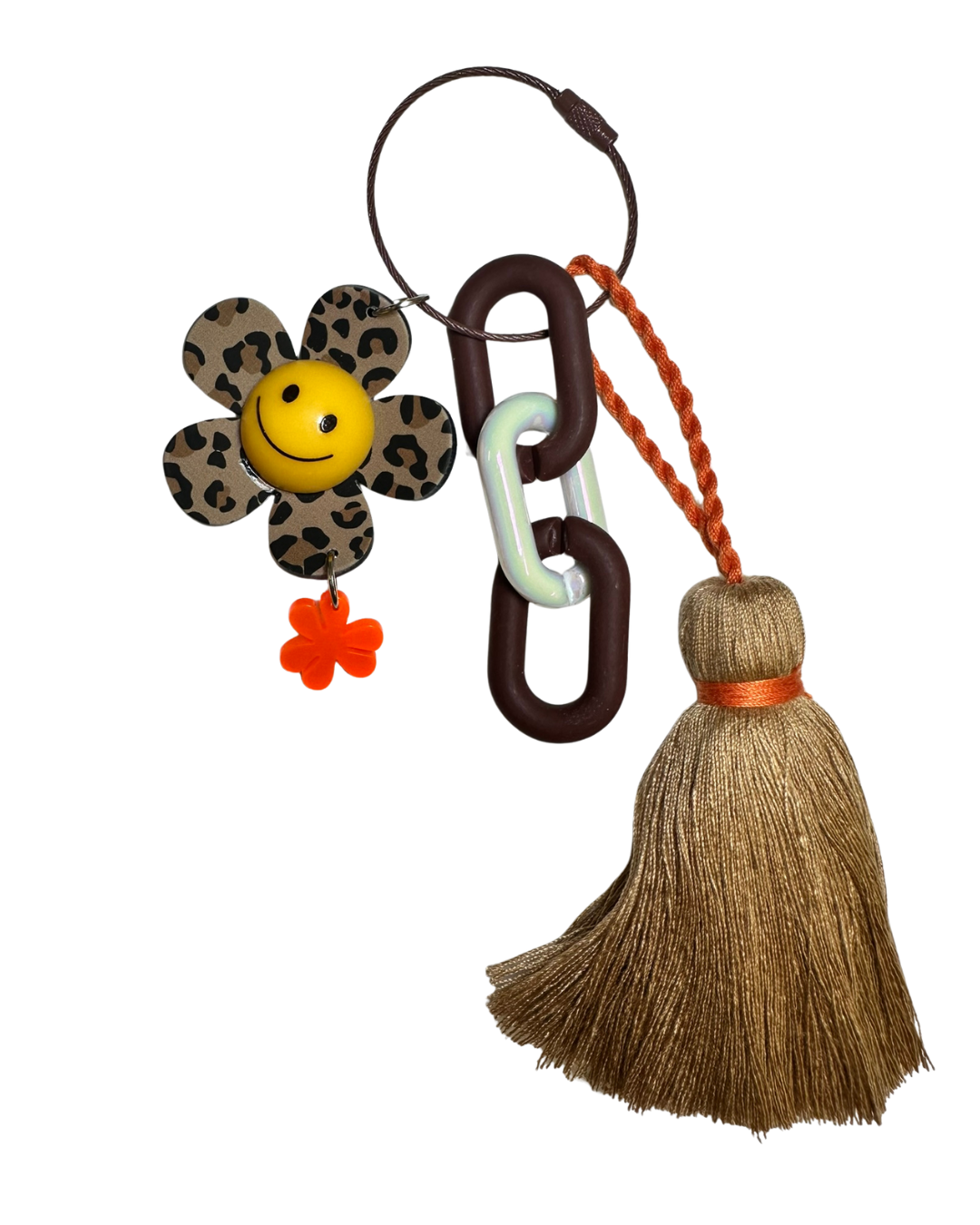 Smiley Flower Bag Charm