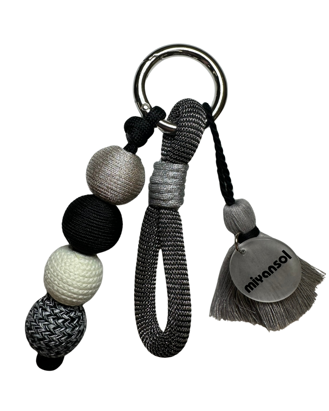 Woven Bead Bag Charm