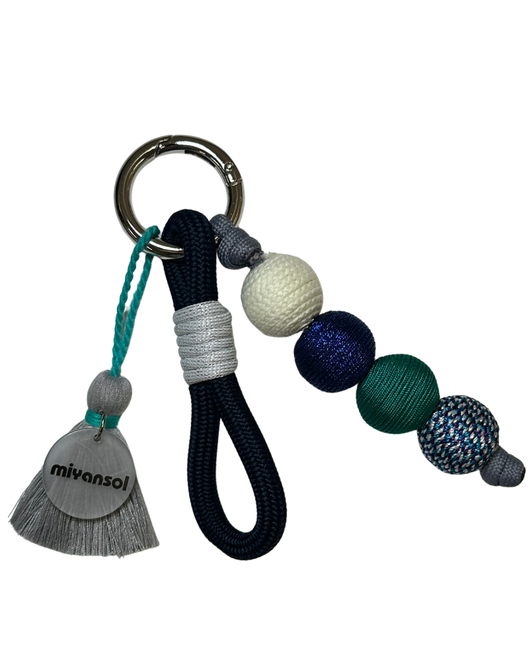 Woven Bead Bag Charm