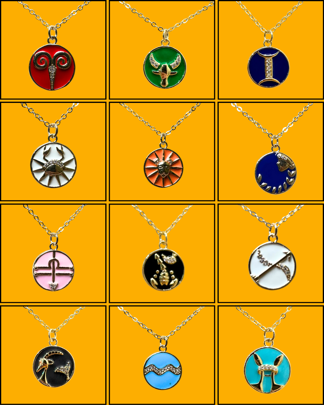 Zodiac Pendant Necklace