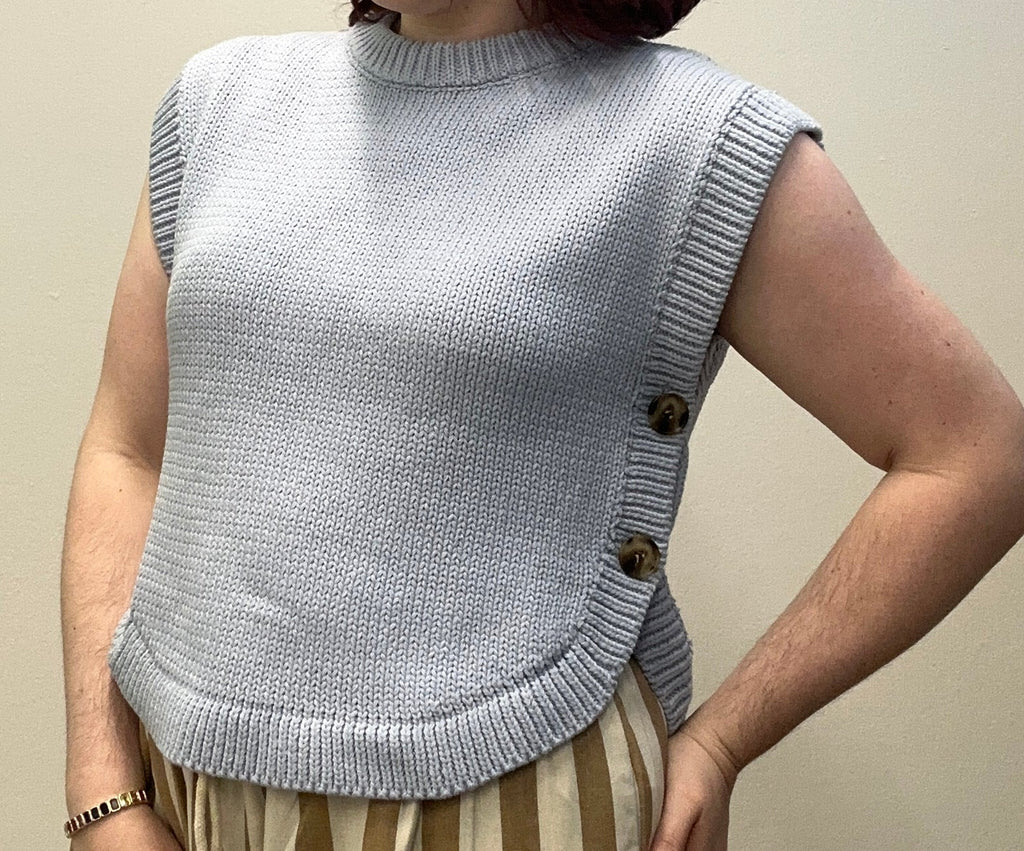 Baby Blue Knitted Top