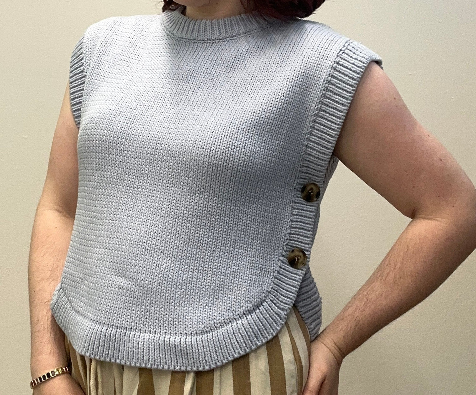 Baby Blue Knitted Top