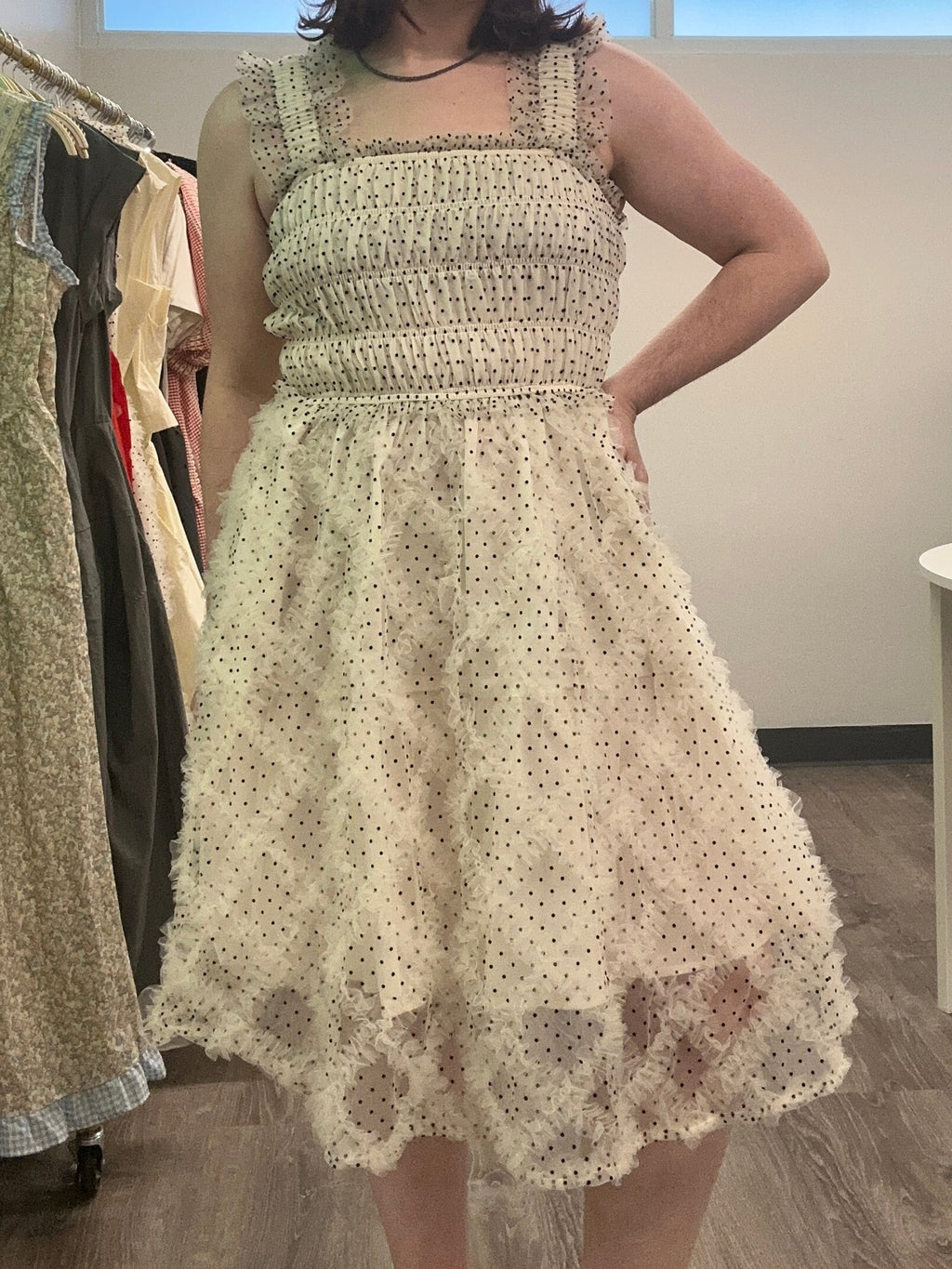 The Polka Dot Tulle Midi Dress