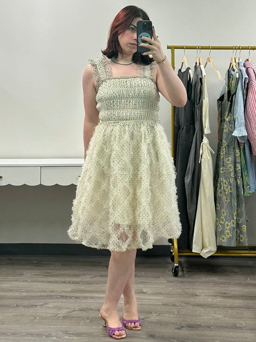 The Polka Dot Tulle Midi Dress