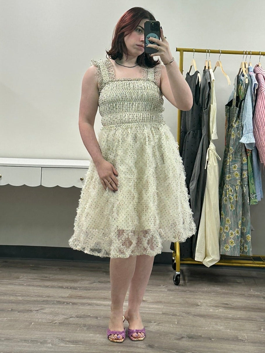 The Polka Dot Tulle Midi Dress