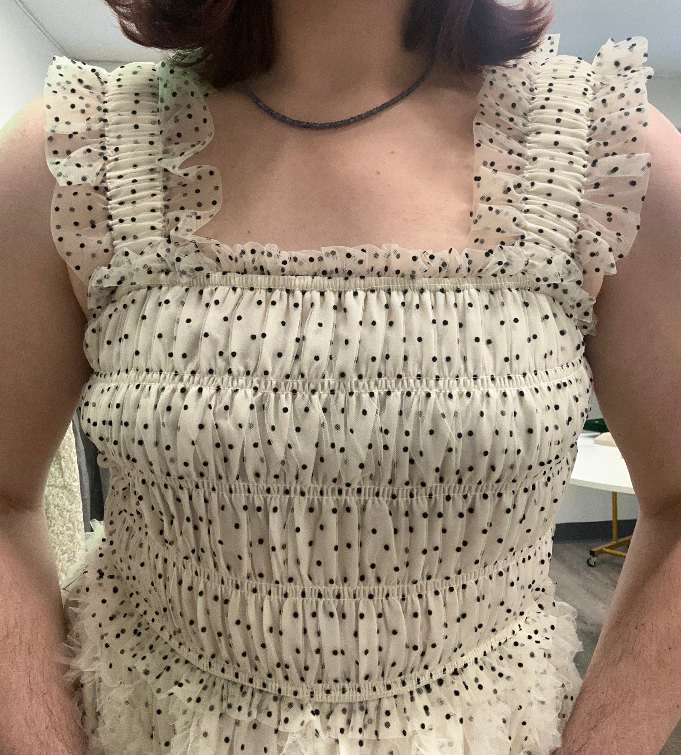 The Polka Dot Tulle Midi Dress