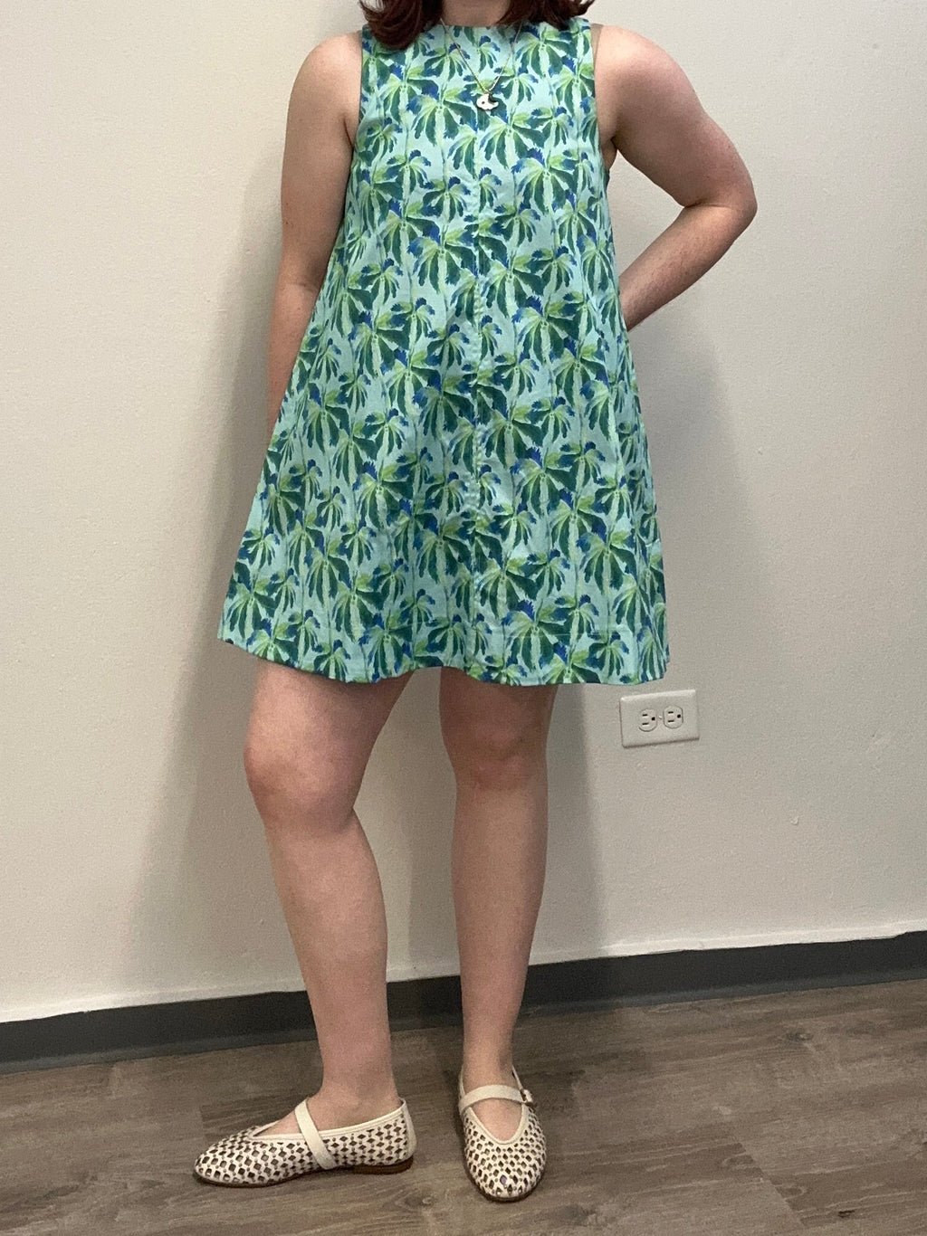 Palm Print Dress