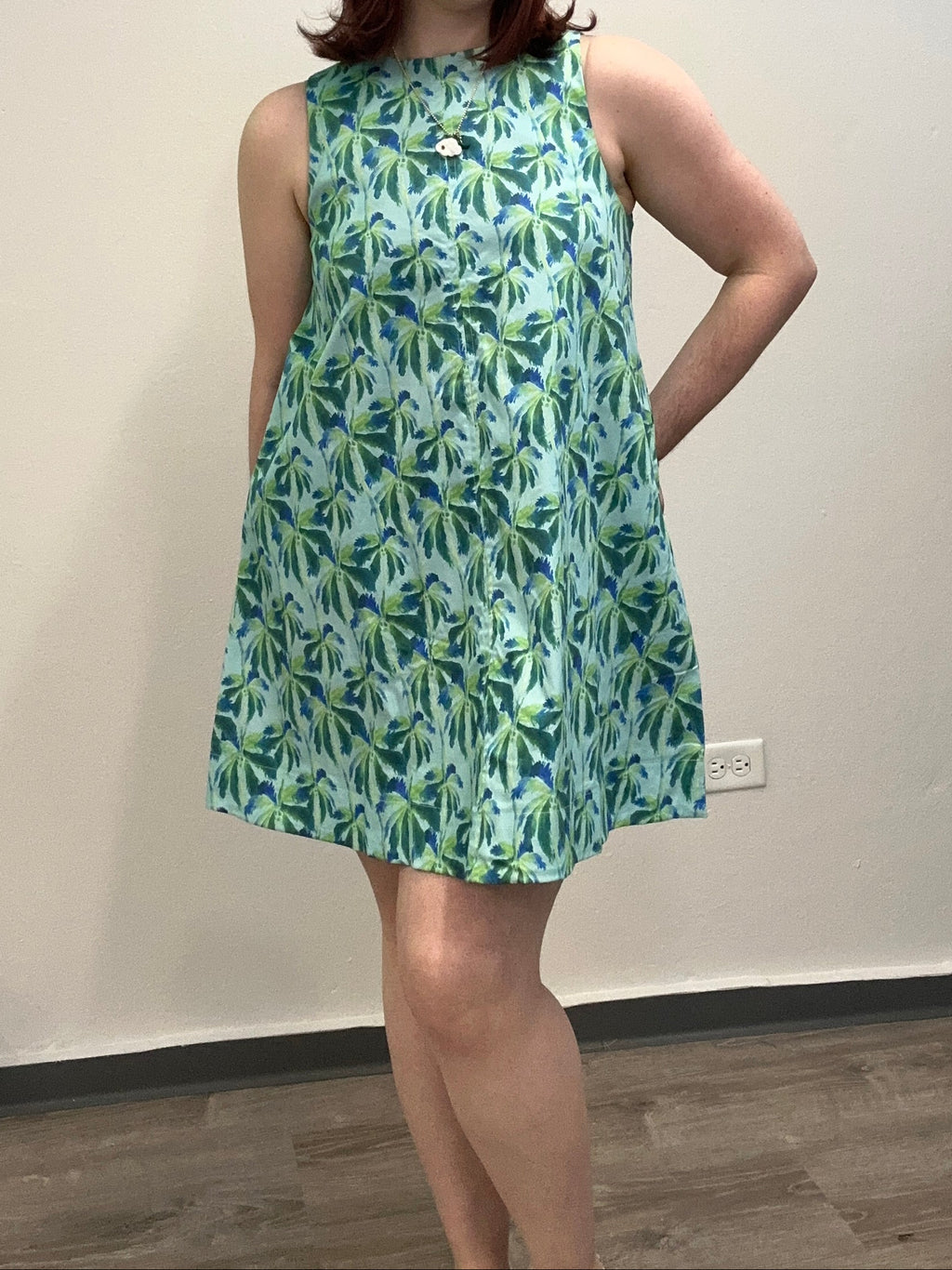 Palm Print Dress