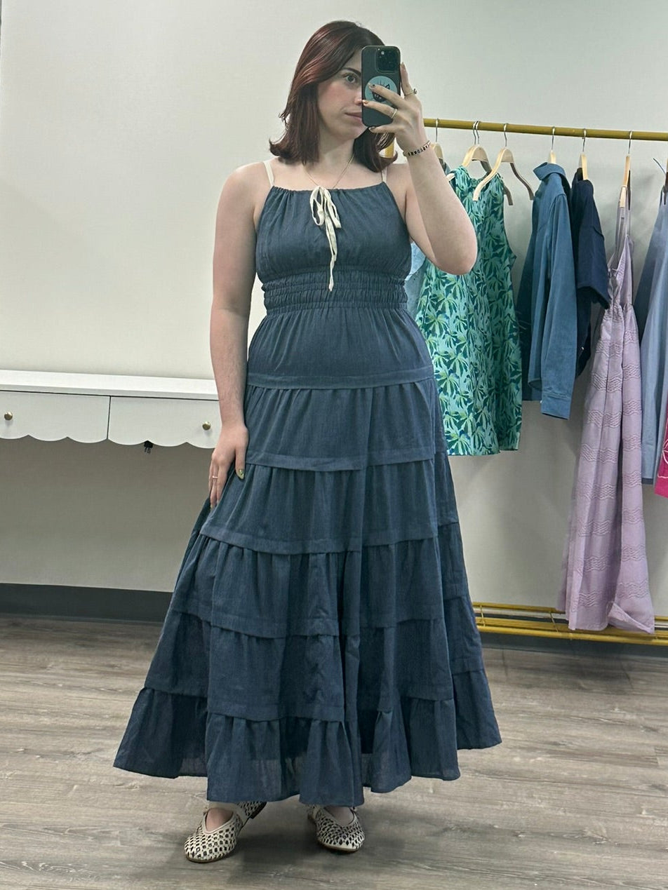 Tiered Midi Dress
