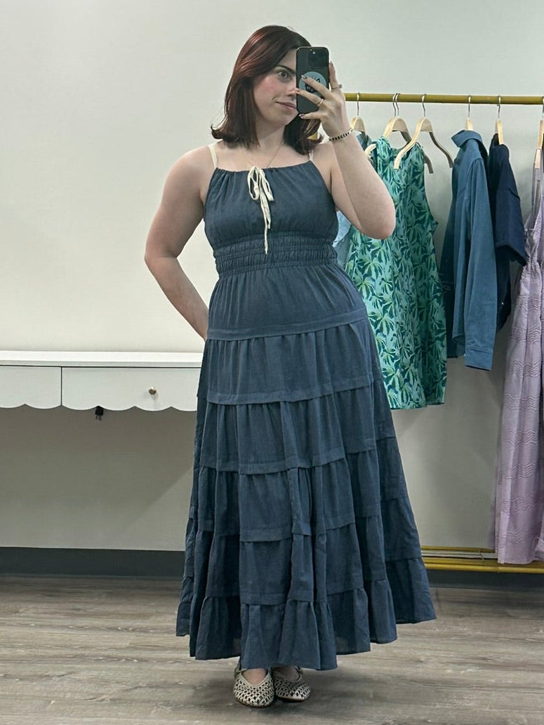 Tiered Midi Dress