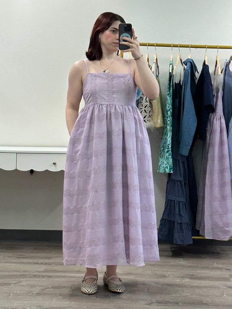 Lilac Midi Dress