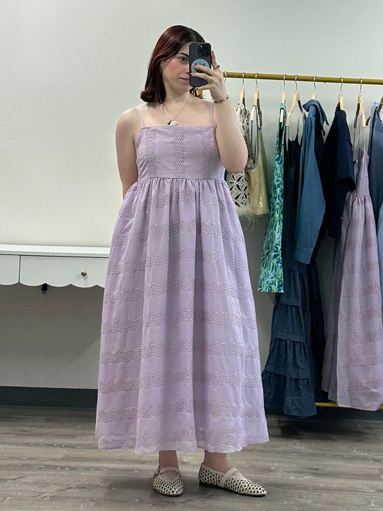 Lilac Midi Dress