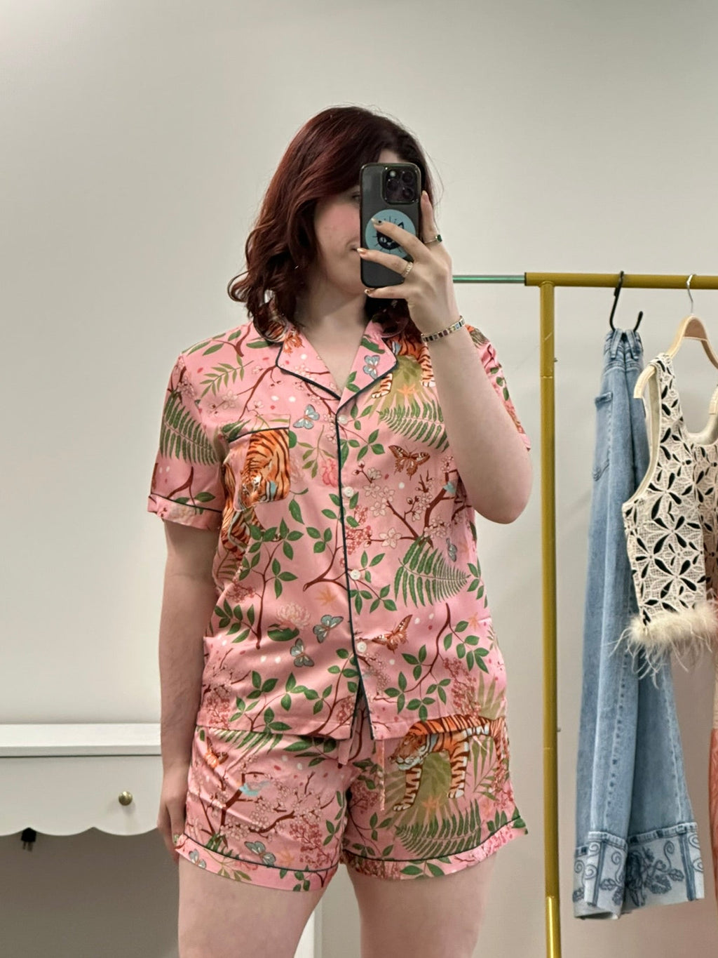 Pink Jungle Short Pajamas