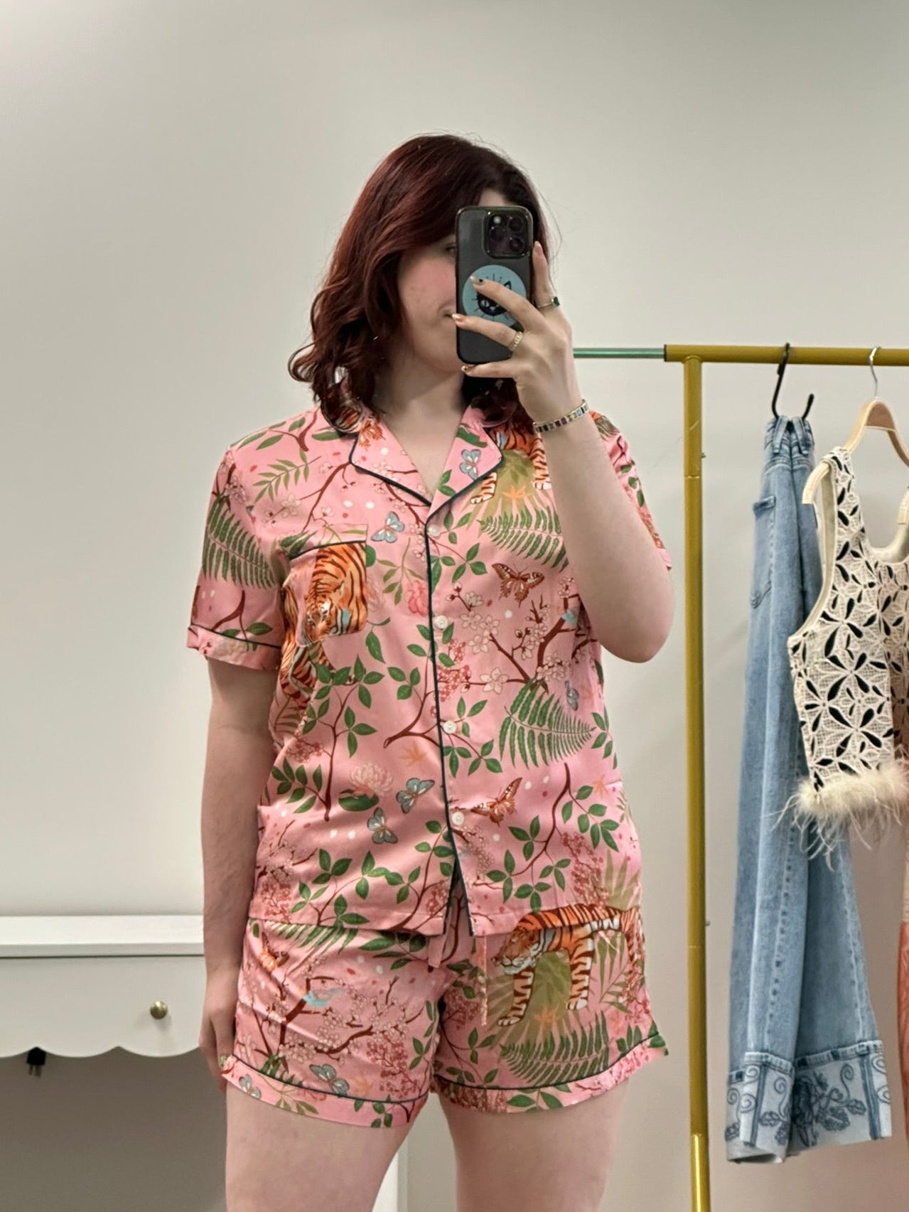 Pink Jungle Short Pajamas