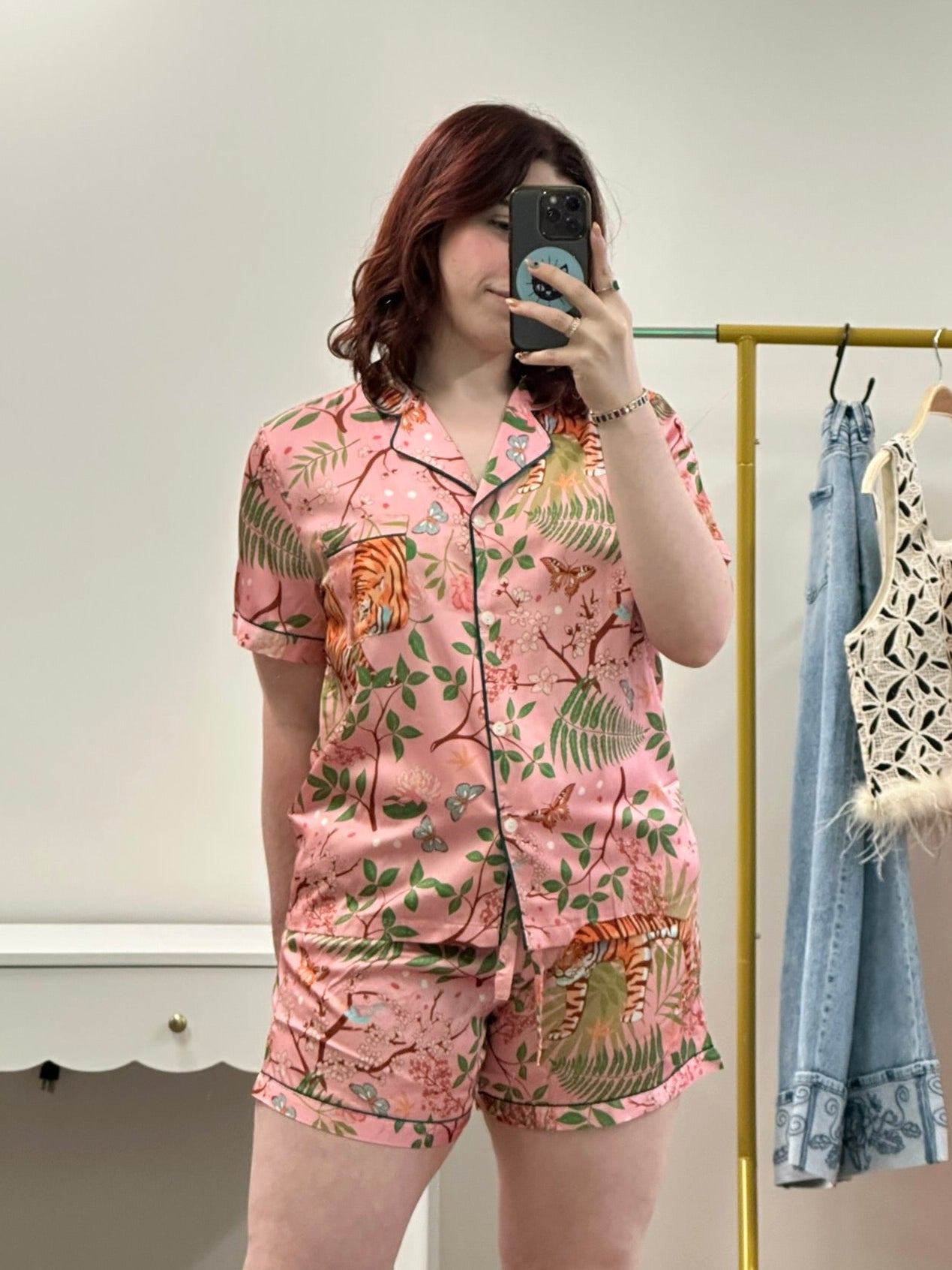 Pink Jungle Short Pajamas
