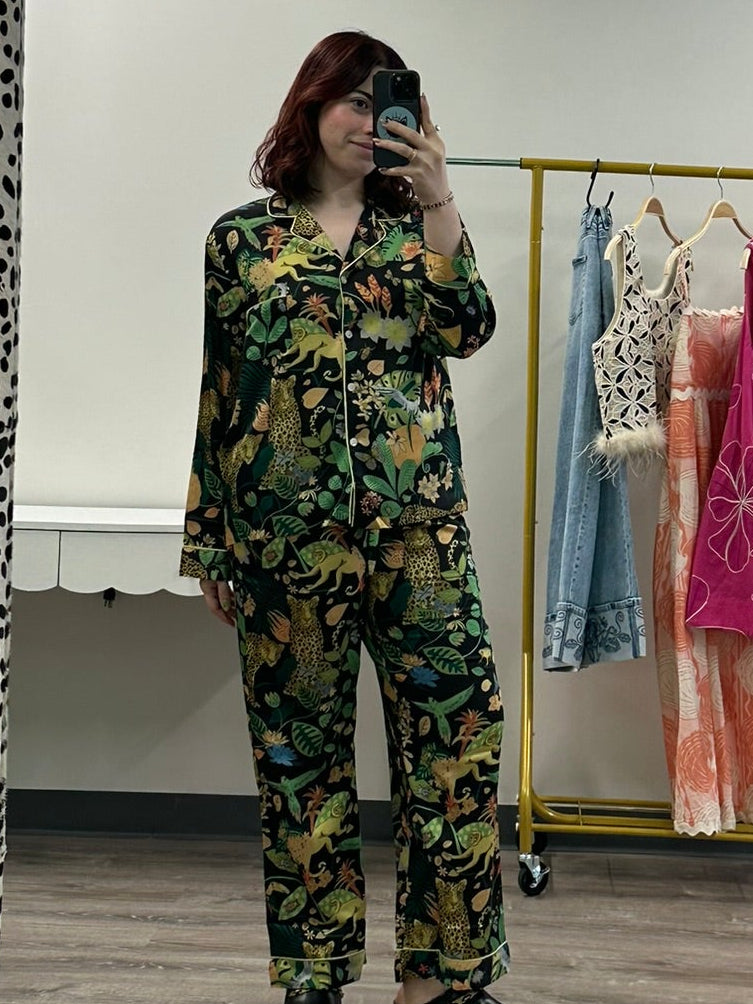 Midnight Jungle Pajama Set
