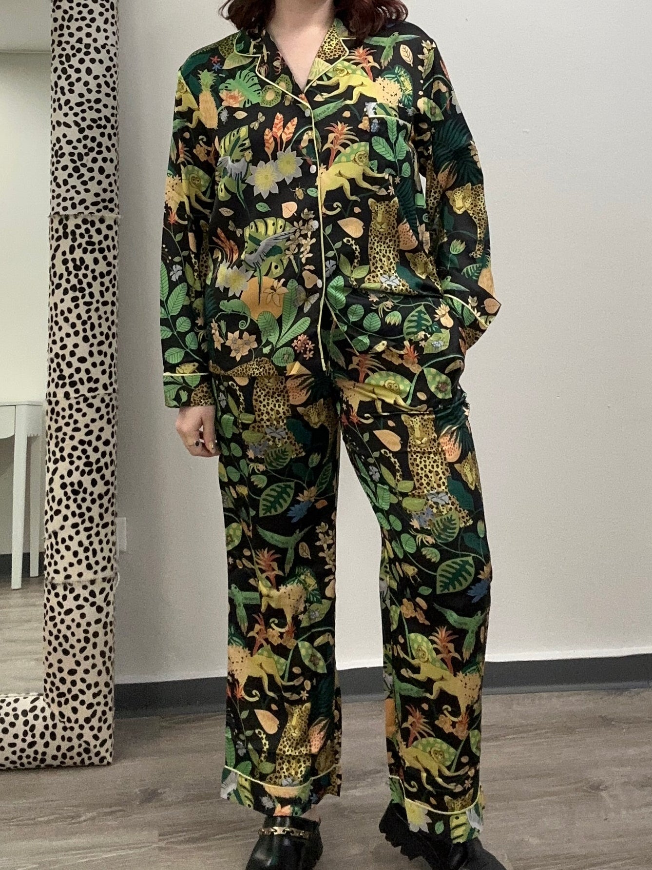 Midnight Jungle Pajama Set