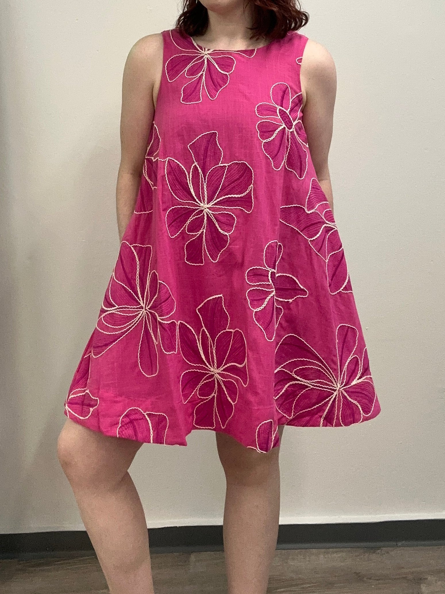 Fuchsia Floral Dress