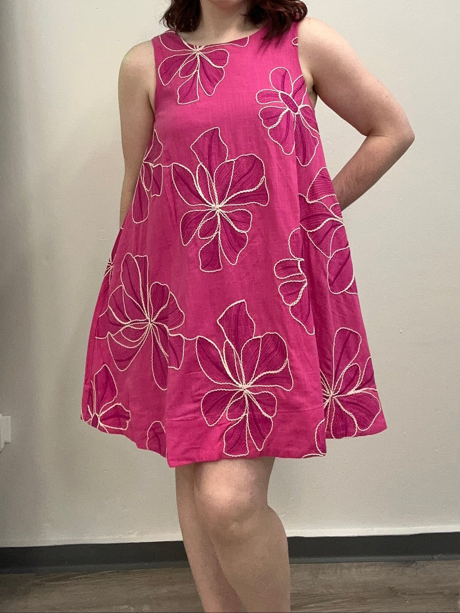 Fuchsia Floral Dress