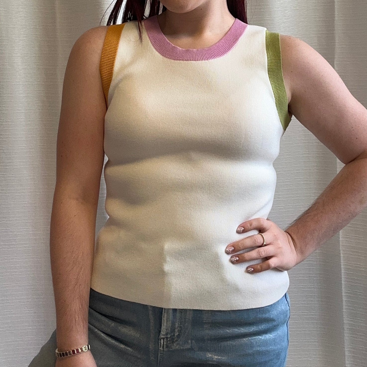 Retro Colorblock Tank Top