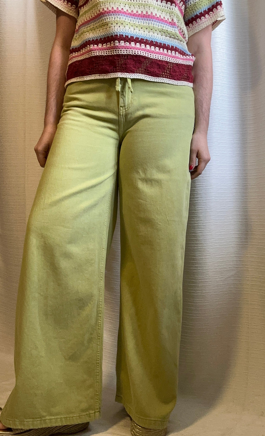 Lily Green Wide Leg Jeans