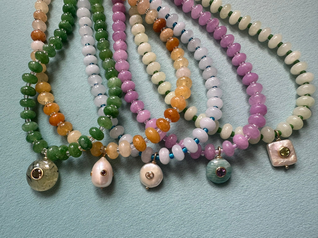Powder Blue Jade Necklace