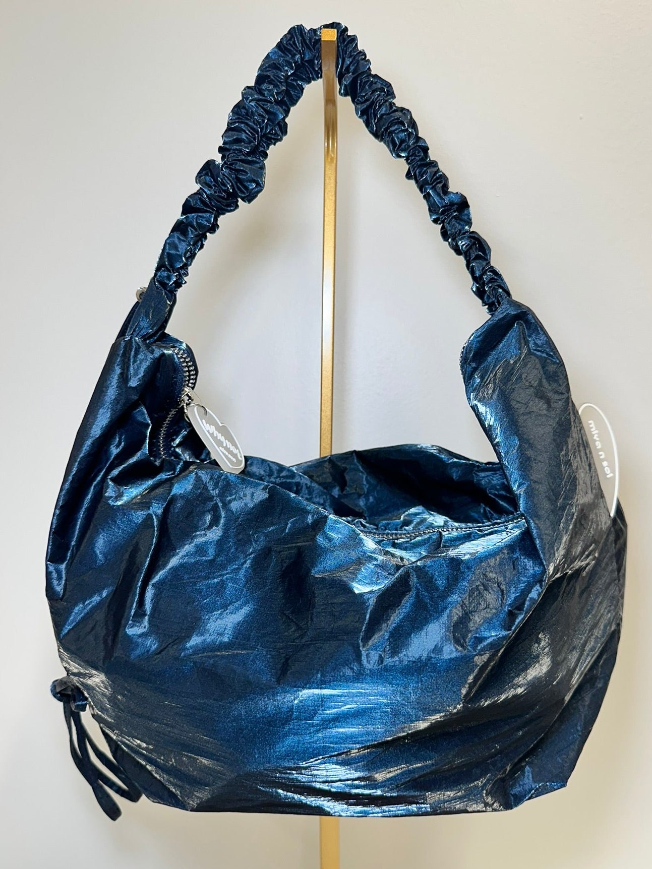 Navy Lustre Bag