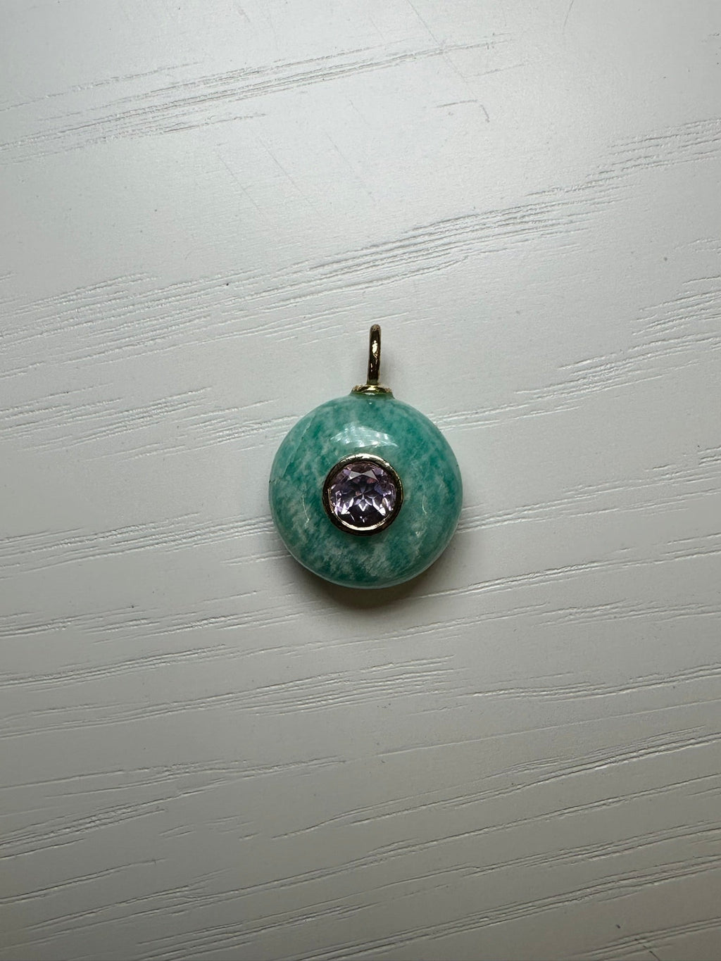 Amazonite Round Charm