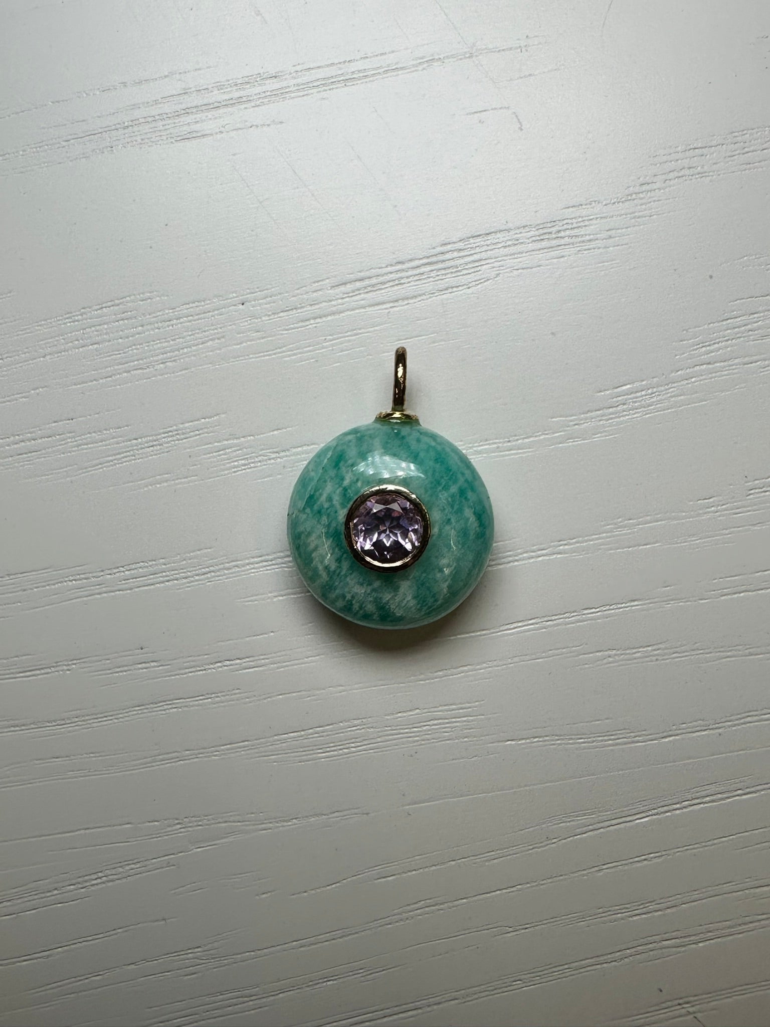 Amazonite Round Charm