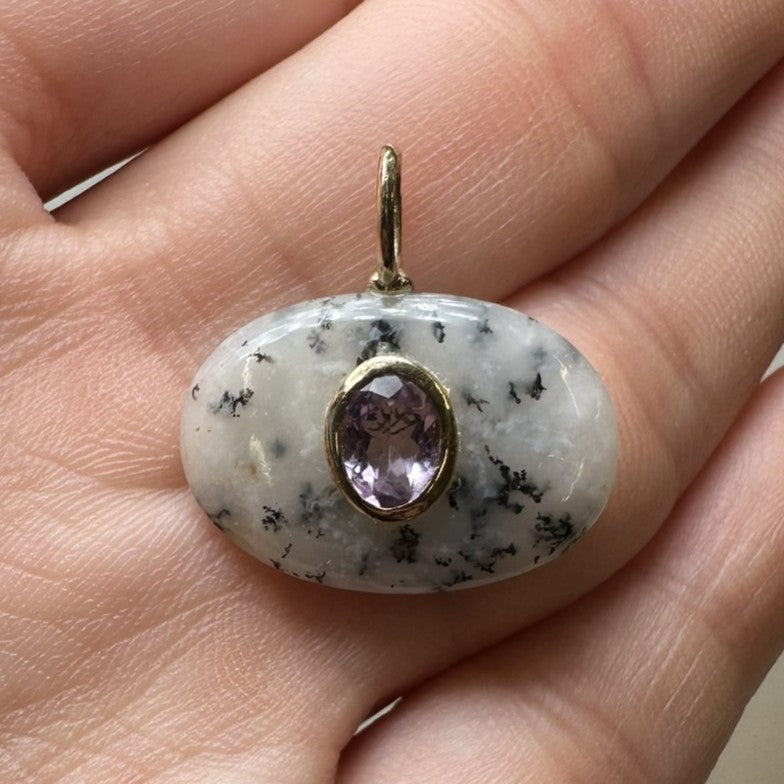 Agate Oval Charm