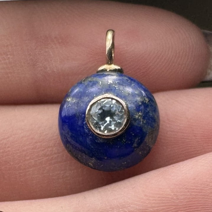 Lapis Lazuli Mini Round Charm