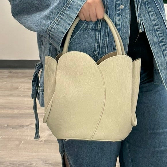 Melie Bianco Nude Tulip Bag