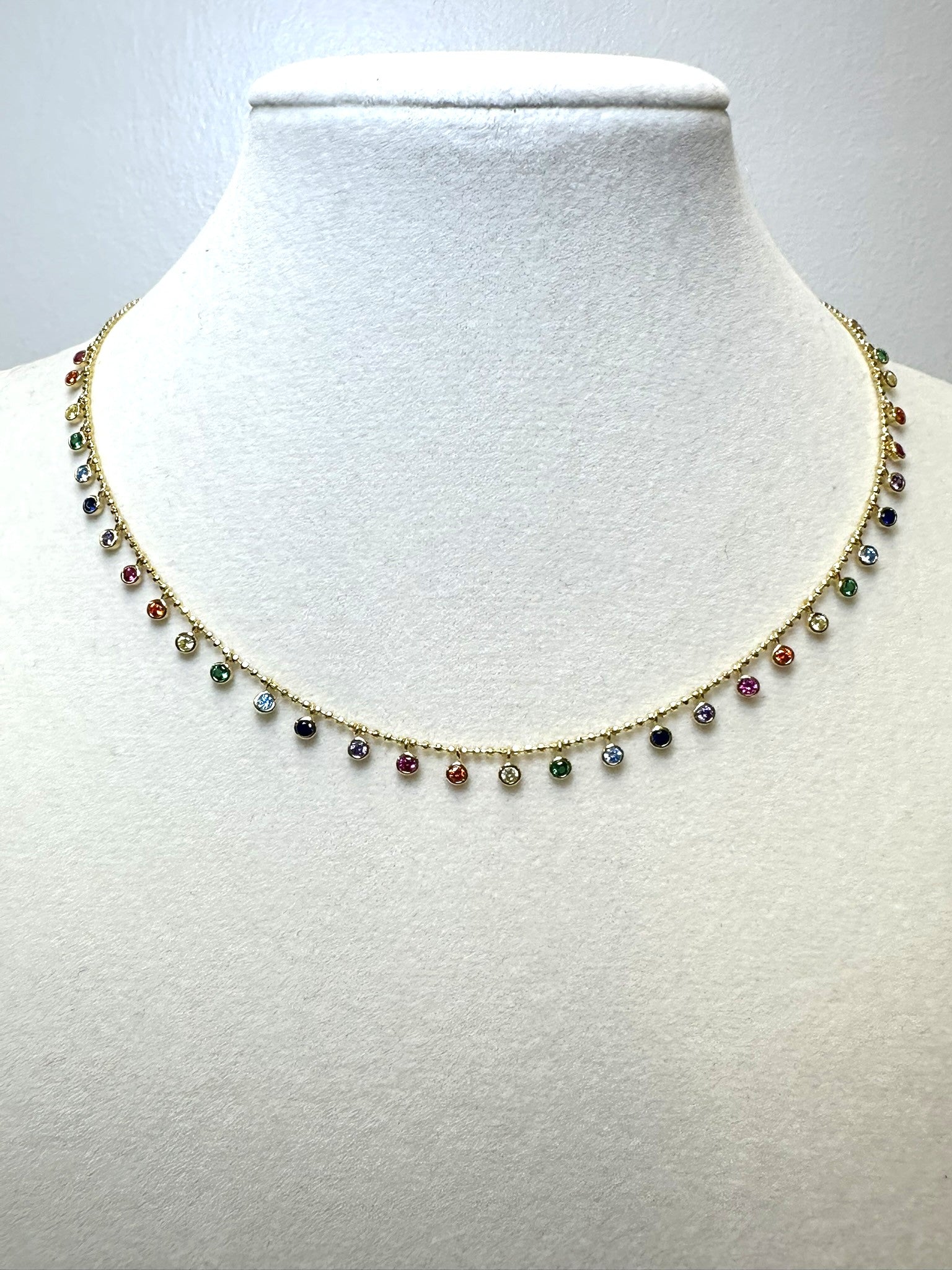 Dainty Gem Vermeil Necklace