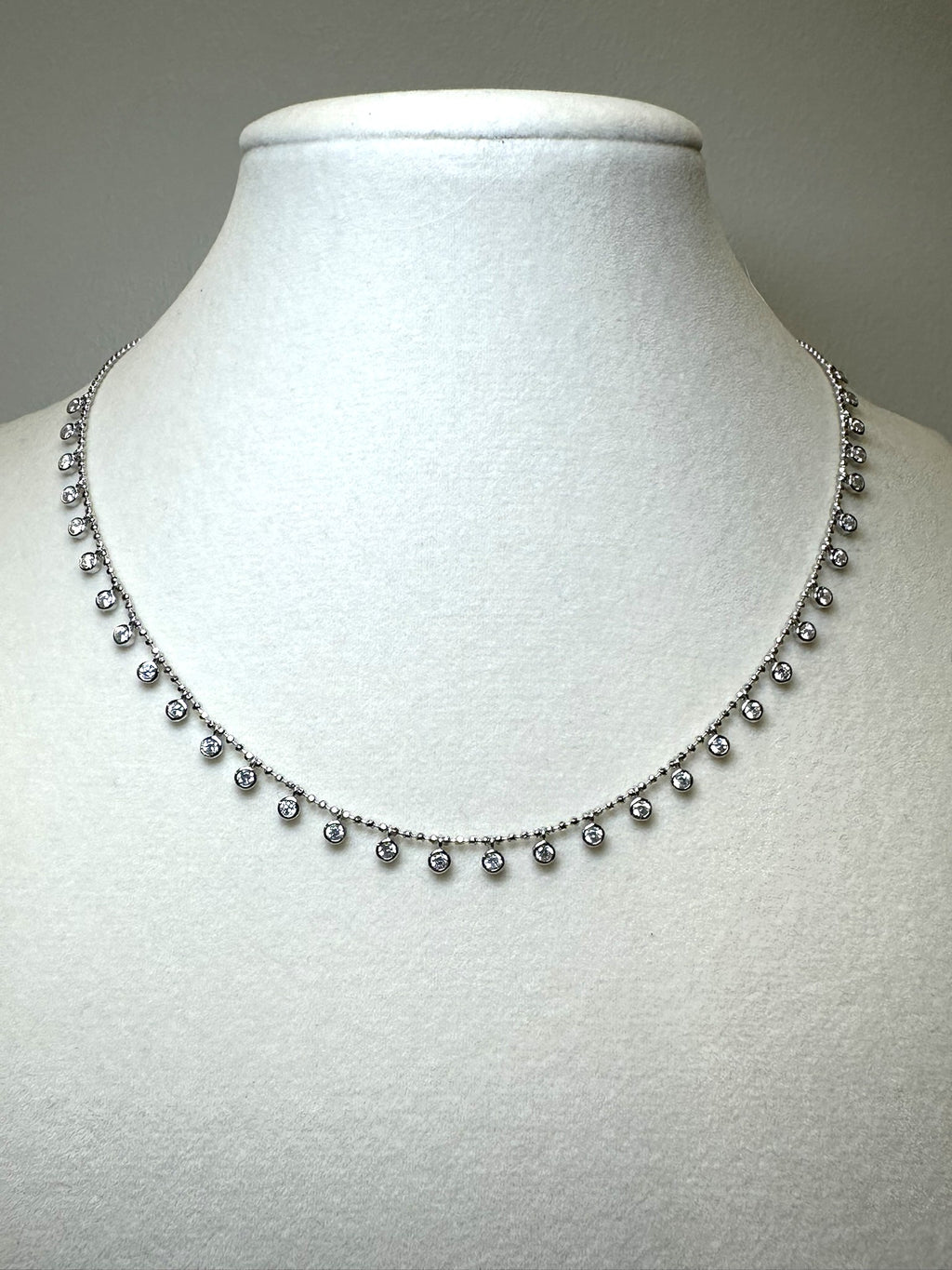 Dainty Gem Sterling Silver Necklace