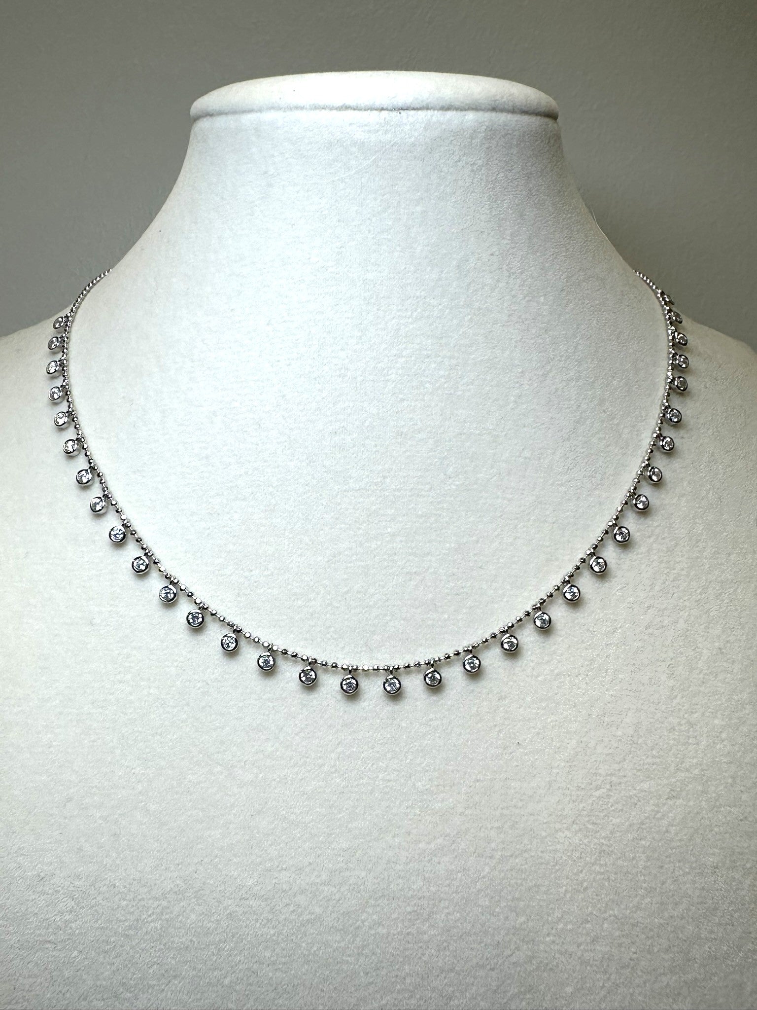 Dainty Gem Sterling Silver Necklace