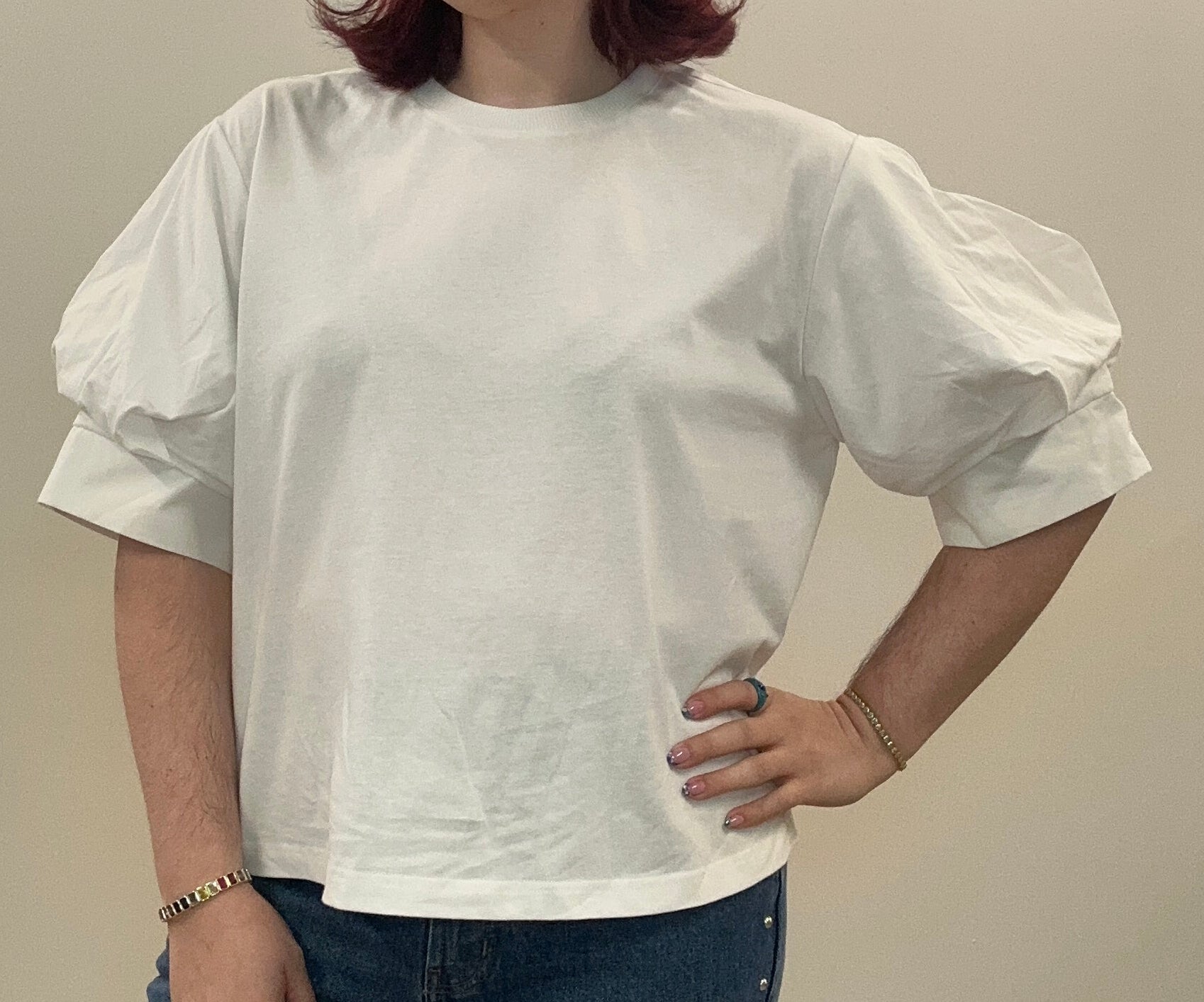 Oversized White Not So Basic Tee