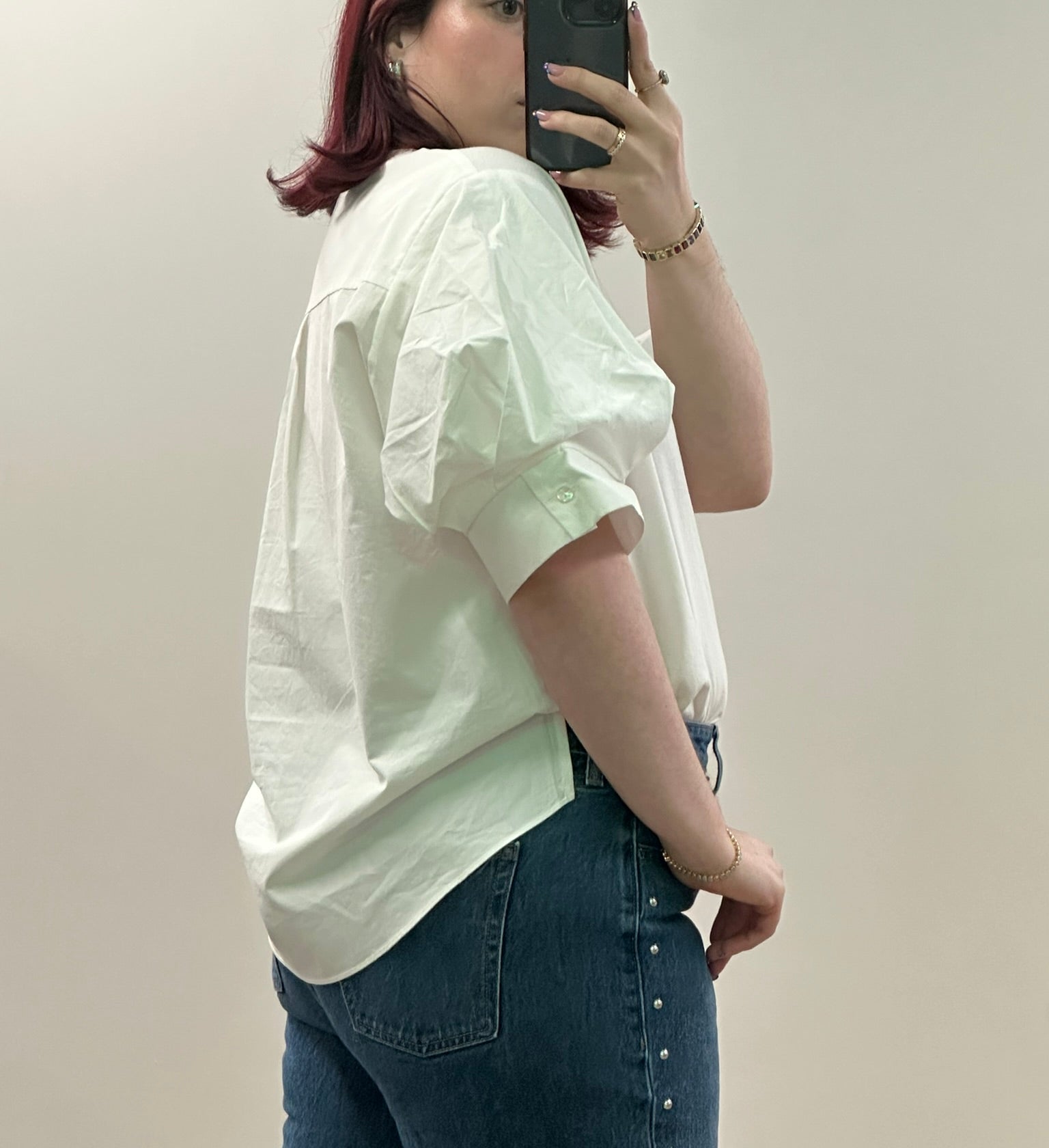 Oversized White Not So Basic Tee