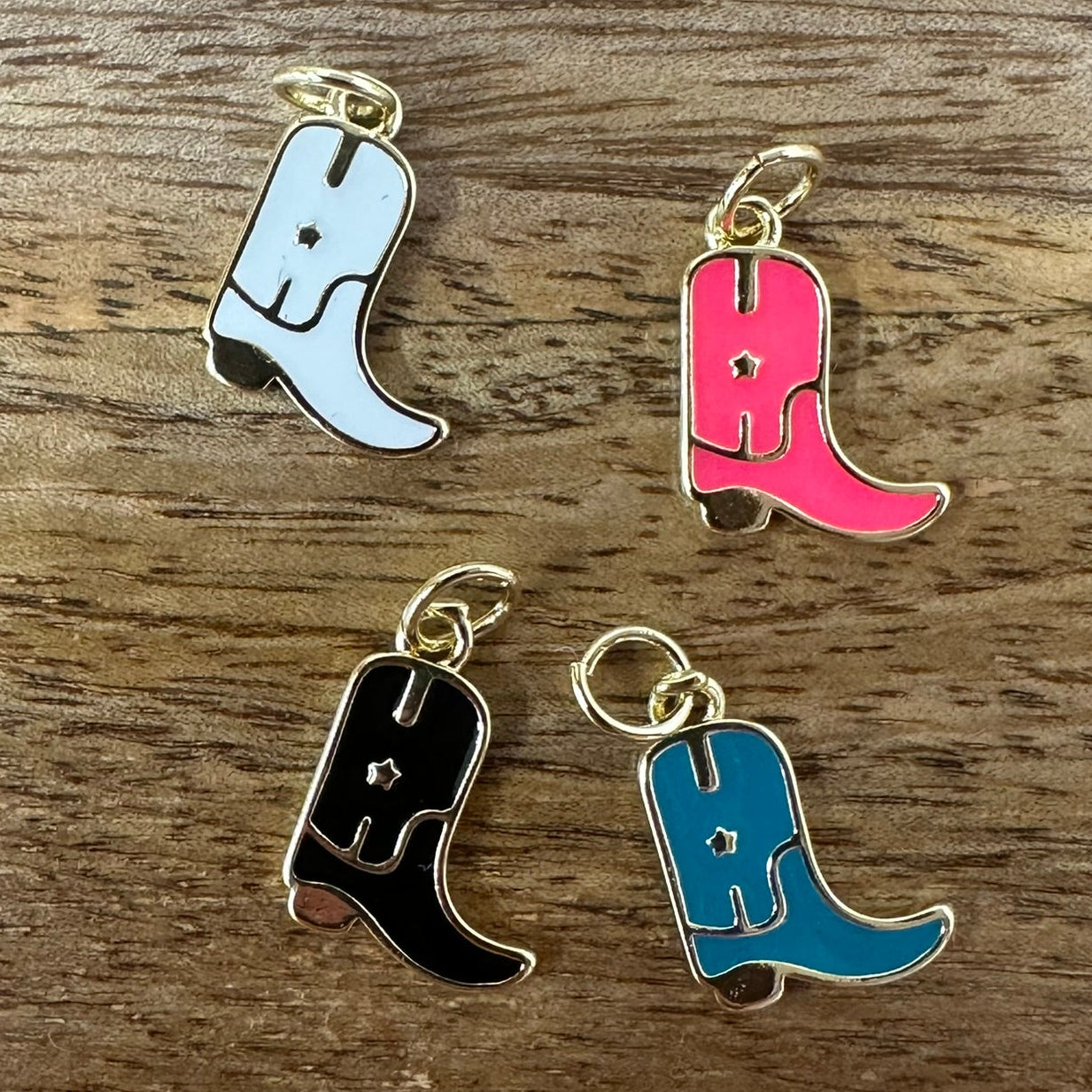 Lucky Cowgirl Gold Plated Charm Bracelet