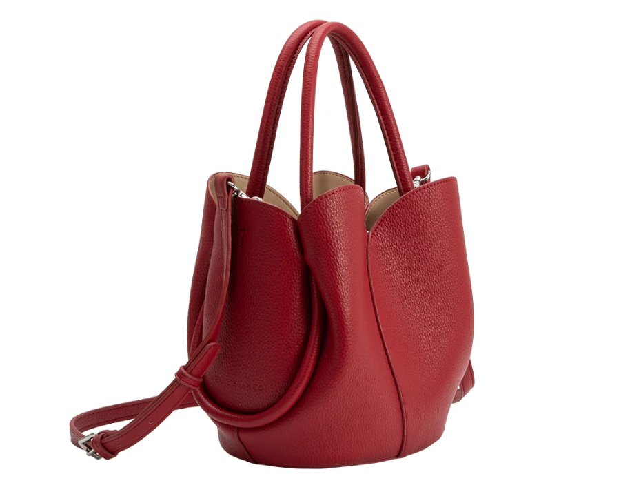 Melie Bianco Red Tulip Bag