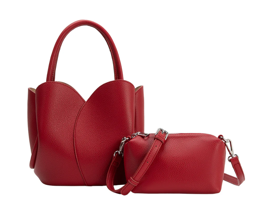 Melie Bianco Red Tulip Bag