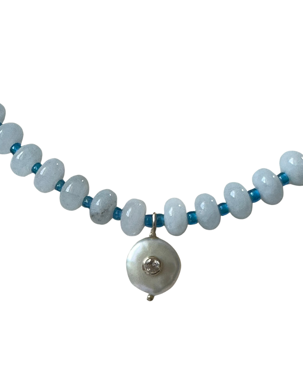 Powder Blue Jade Necklace