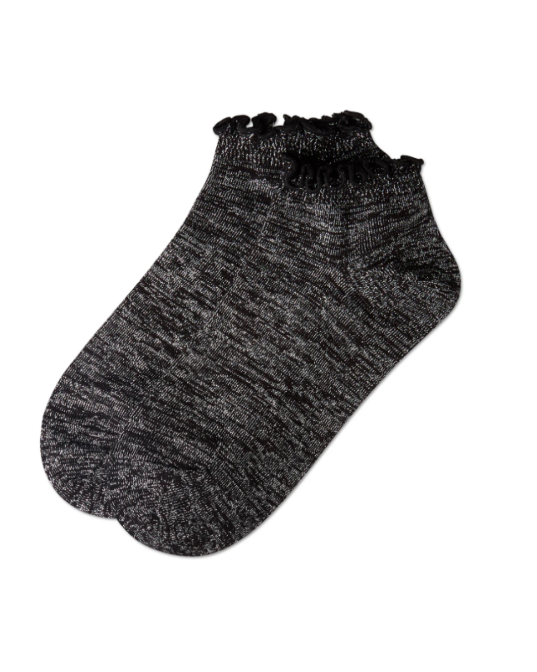 Lurex Ruffle Shortie Sock