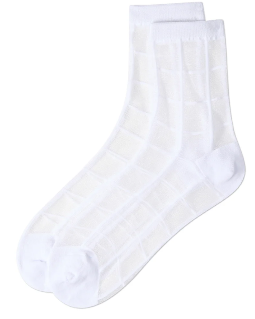 Sheer Checker Ankle Sock