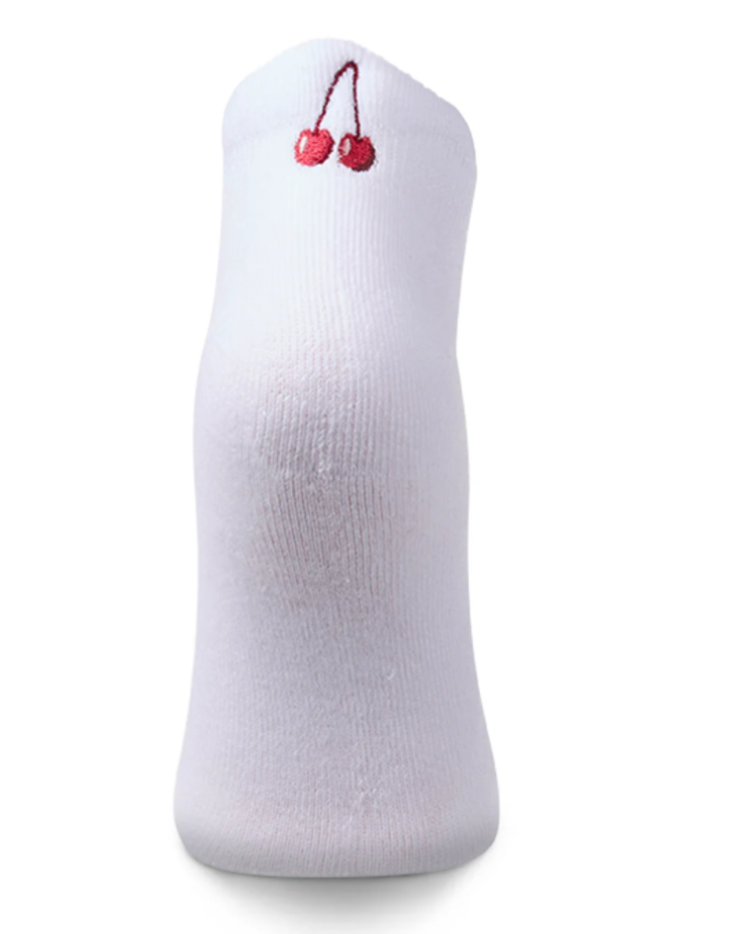 Cherry Embroidered Shortie Sock