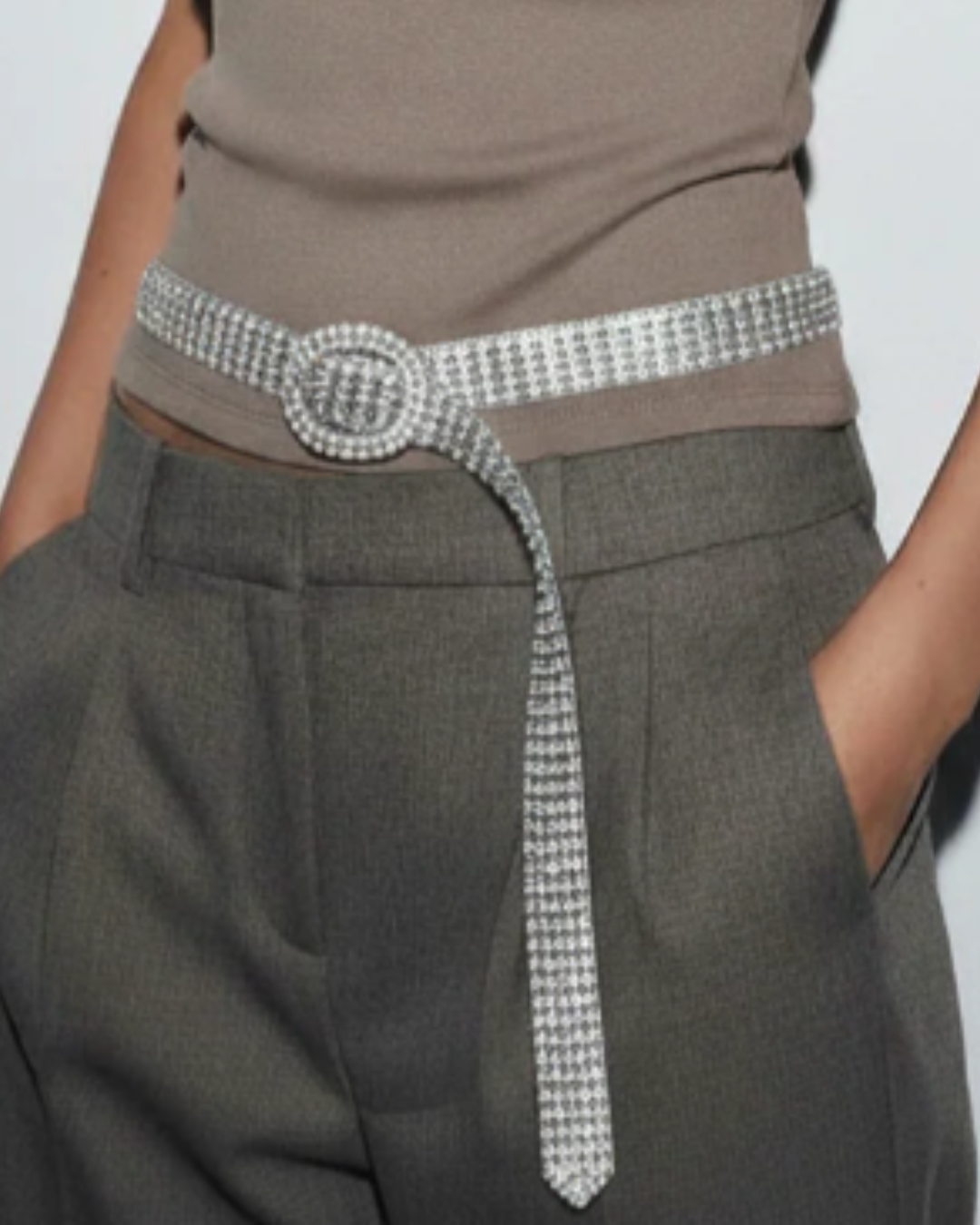 Crystal Mesh Belt