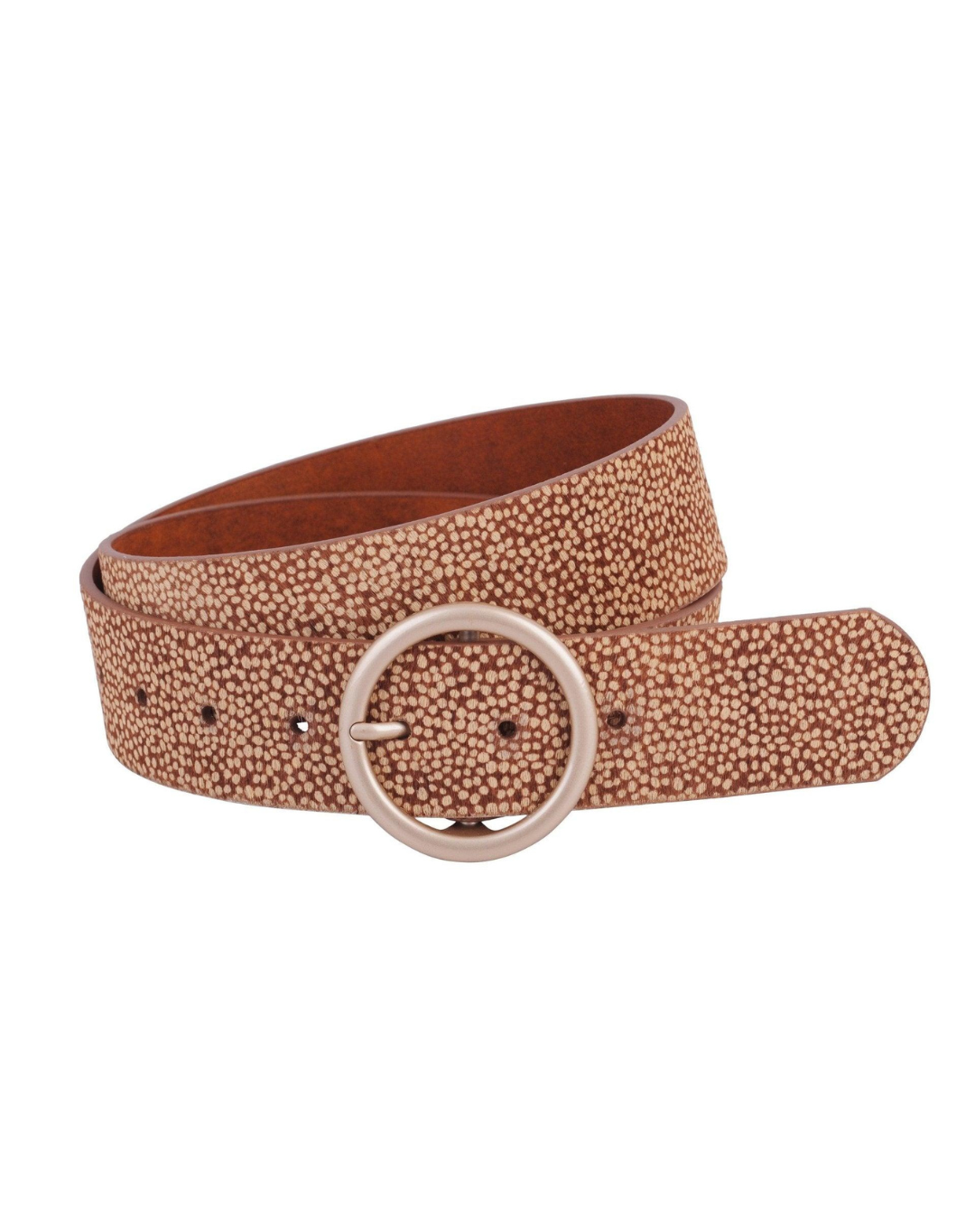 Spotted Calf Hair Belt