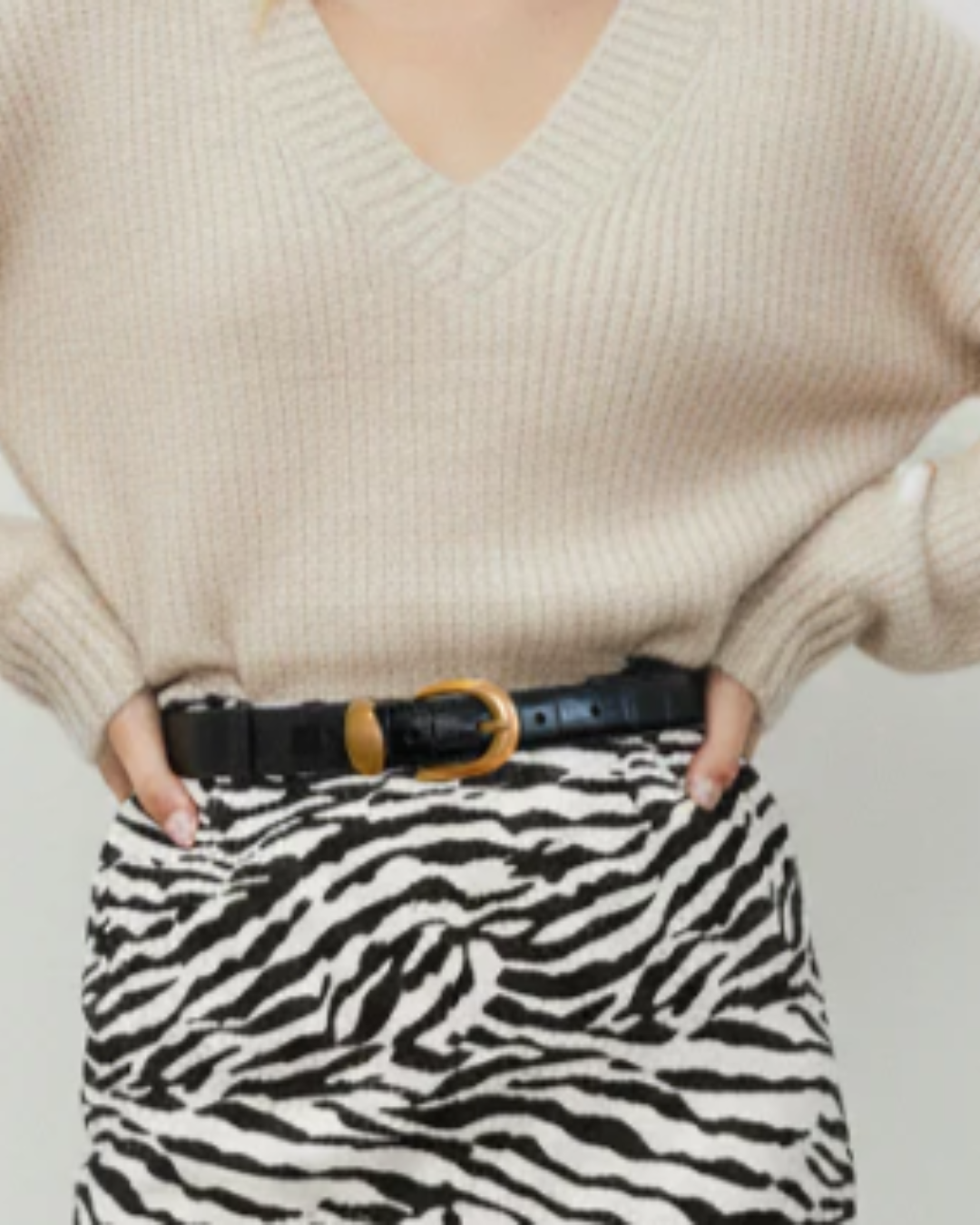 Skinny Crocodile Belt