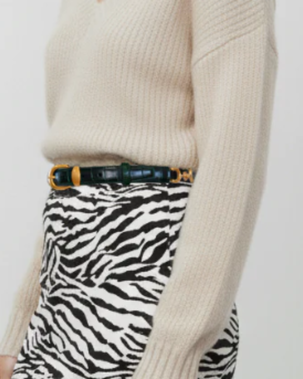 Skinny Crocodile Belt