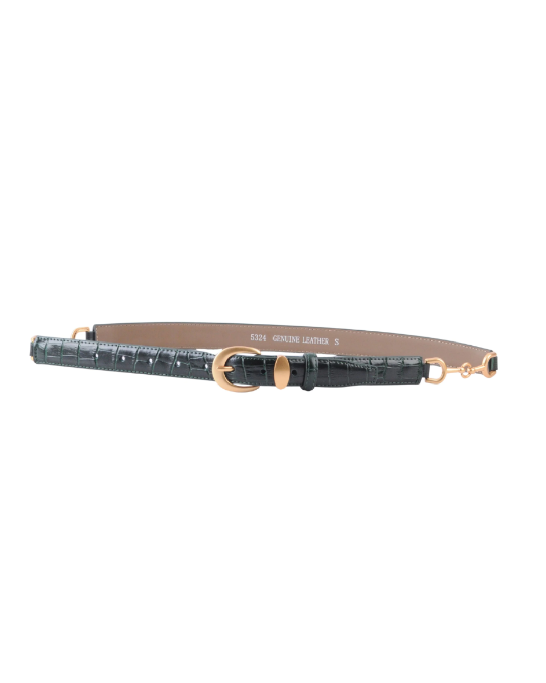 Skinny Crocodile Belt